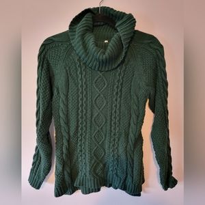 Cable knit cowl sweater, NWOT